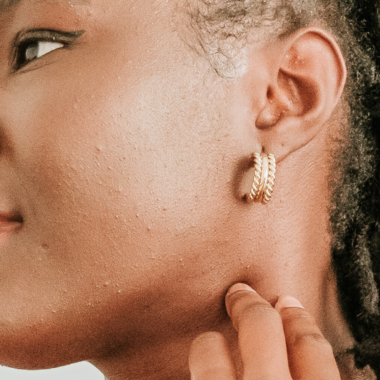 Coffret avec boucles d'oreilles Shaddaï